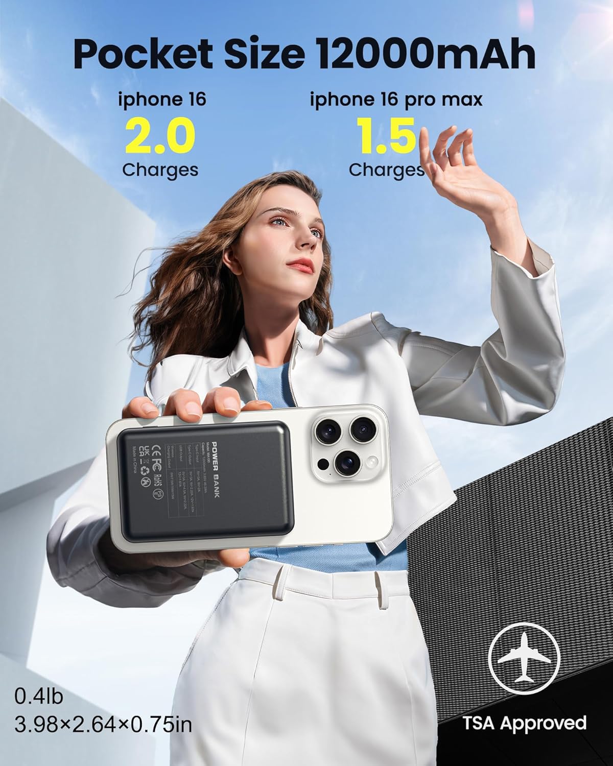 Magnetic PowerBank 12000mAh™